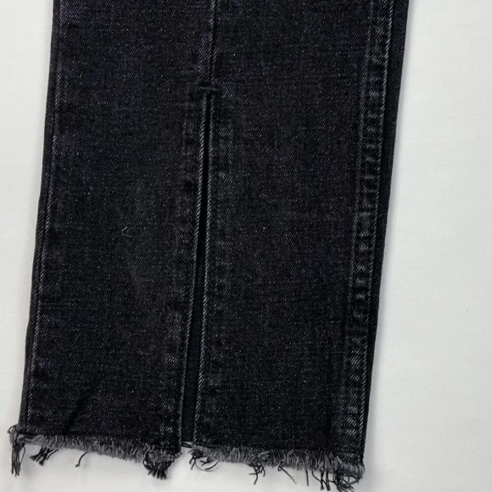 Abercrombie Fitch Skinny High Rise Jeans Women 32 14 NWT Hem Slit Stretch Cotton